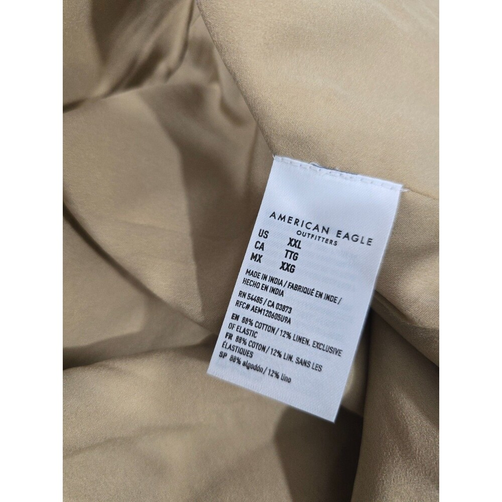 AMERICAN EAGLE Catie Corset Column Midi Dress Linen blend Slip dress boho XXL BX - Picture 10 of 10